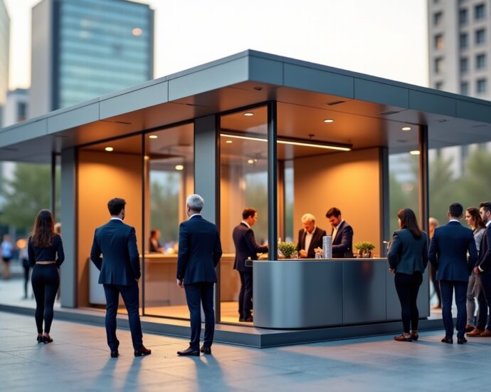 Kiosque commercial pliable : l’atout modulable pour dynamiser vos événements professionnels